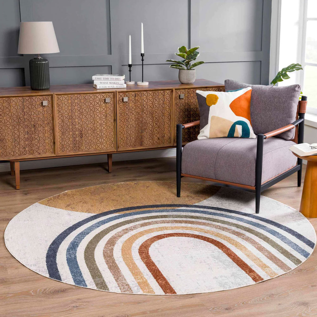 Round Washable Rugs | Easy Clean Round Rugs | Boutique Rugs