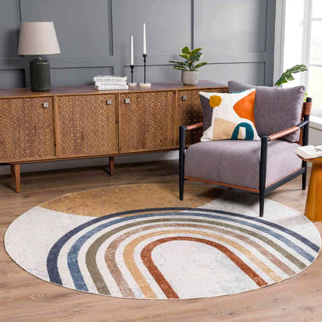 Round Washable Rugs