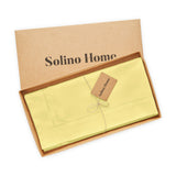 Cotton Linen Hemstitch Table Throw