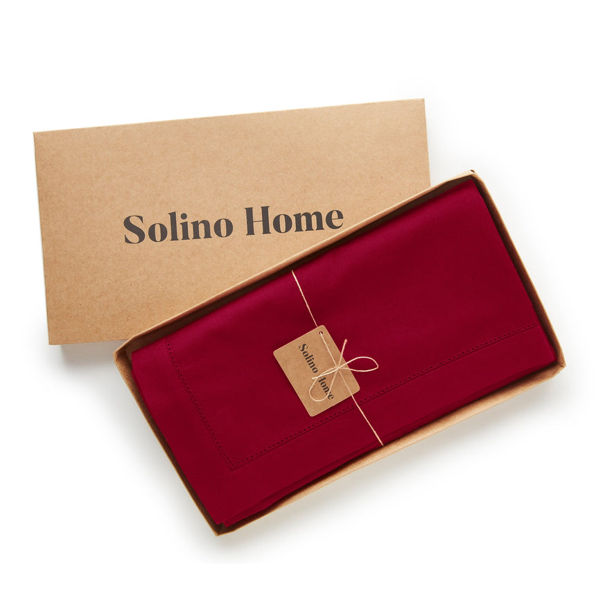 Cotton Linen Hemstitch Tablecloth