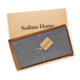 Cotton Linen Hemstitch Table Throw