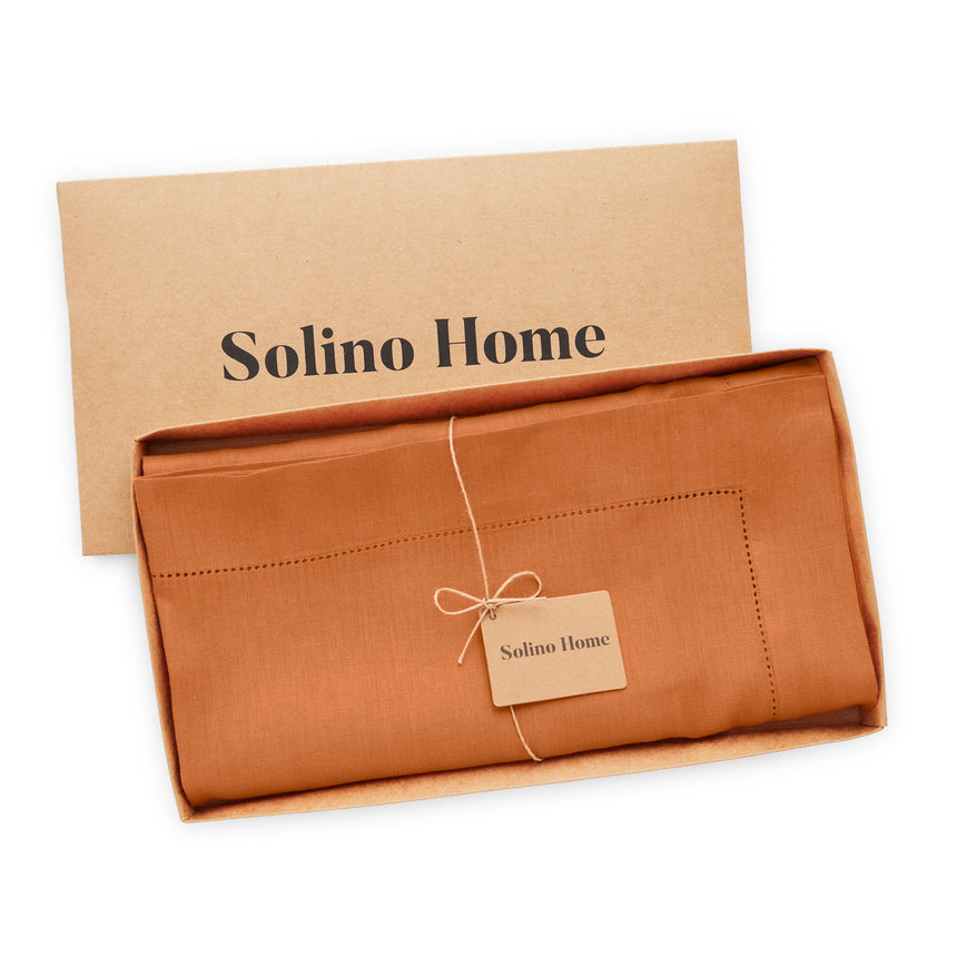 Classic Hemstitch Table Throw