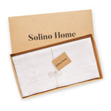 Cotton Linen Hemstitch Table Throw