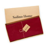 Cotton Linen Hemstitch Table Throw