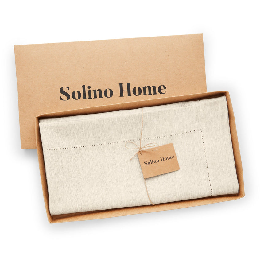 Classic Hemstitch Table Throw