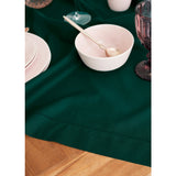 Cotton Linen Hemstitch Table Throw