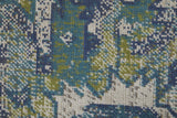 Feizy Foster Transitional Oriental - Blue/Green/Ivory Area Rug - Clearance