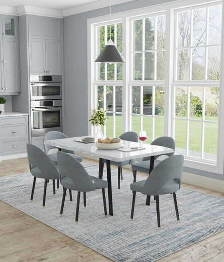 Feizy Azure Modern Abstract - Blue/Gray/Ivory Area Rug