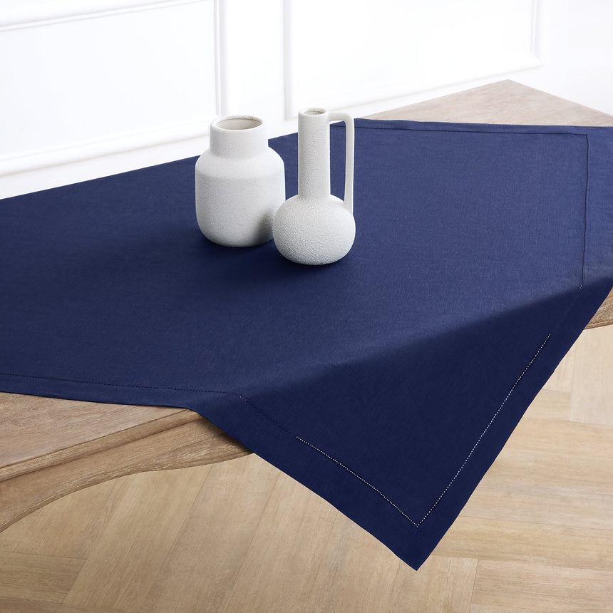 Classic Hemstitch Table Throw