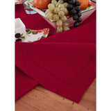 Cotton Linen Hemstitch Tablecloth