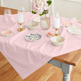 Cotton Linen Hemstitch Table Throw