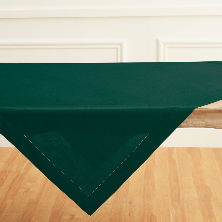 Classic Hemstitch Table Throw