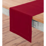 Cotton Linen Hemstitch Table Runner