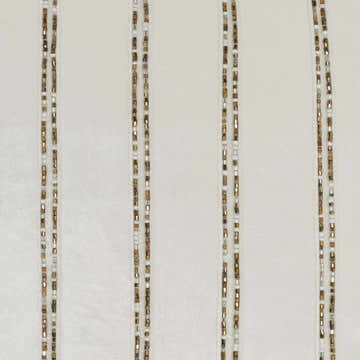 Mina Victory Sofia Beaded Stripes Ivory Indoor Throw Pillow