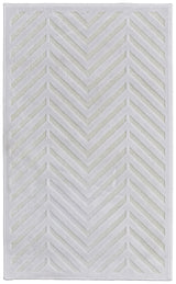 Feizy Saphir Mira Modern Geometric - White Area Rug - Clearance