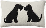 Mina Victory Pet Pillows & Access Sherpa Dog Silhouett Black Indoor Throw Pillow - Clearance