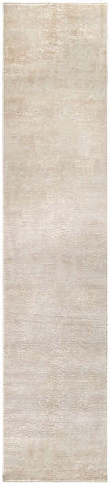 Close-up of the Nourison Serenity Home Ivory Area Rug, showing its high pile texture and chestnut color variations.