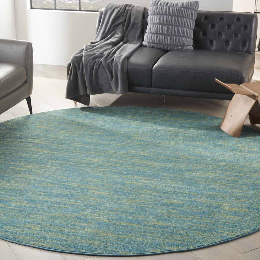 Nourison Essentials Blue Green Outdoor Area Rug