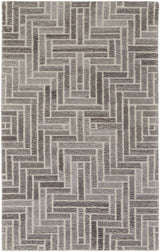 Feizy Asher Transitional Geometric - Taupe/Gray/Tan Area Rug - Clearance