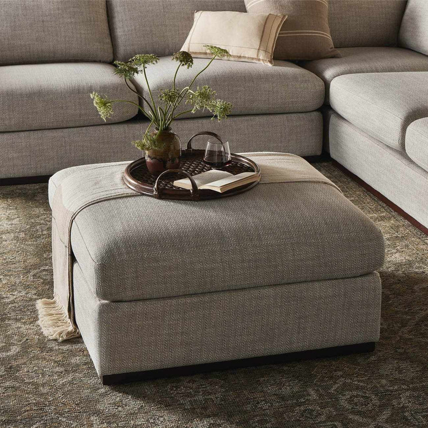 Four Hands Colt Sectional Ottoman - Canton Dove