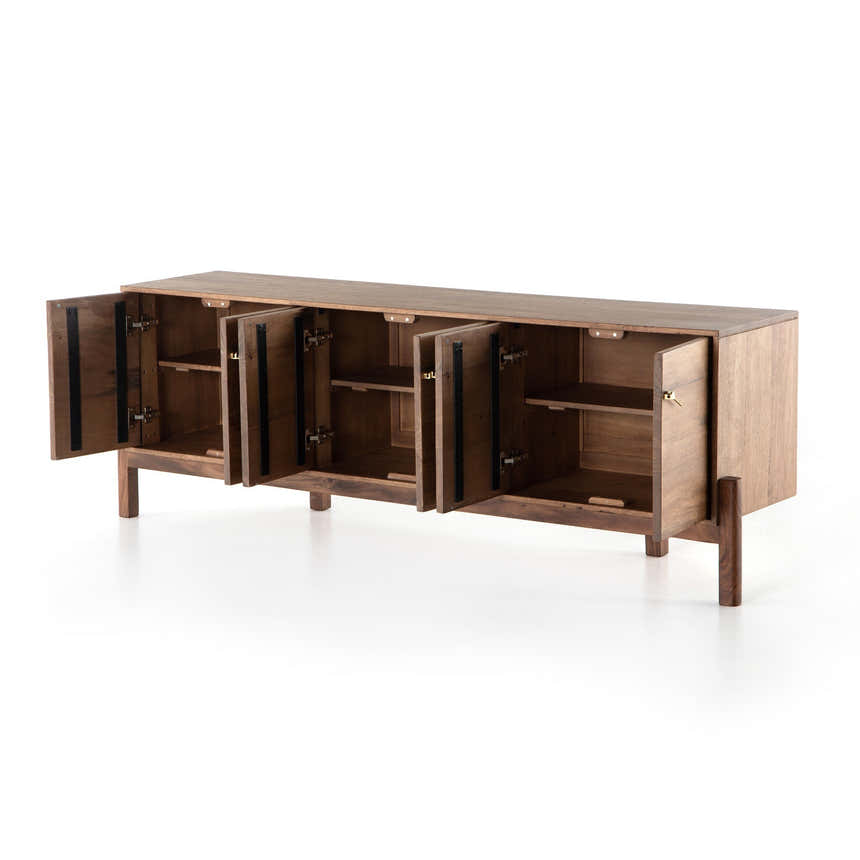 Four Hands Reza Media Console - Smoked Honey