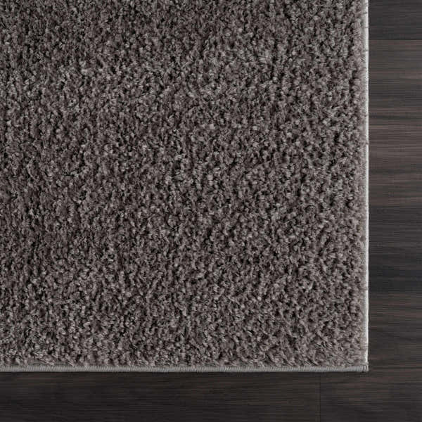 Sample Judy Solid Dark Gray Washable Shag Rug - Promo - Clearance