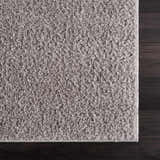 Sample Judy Solid Gray Washable Shag Rug - Clearance
