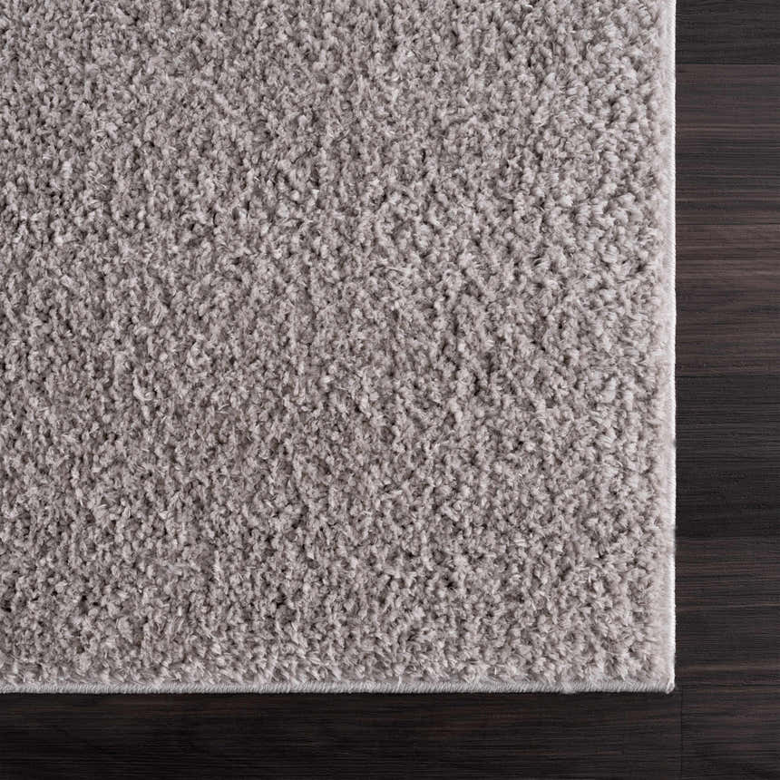 Sample Judy Solid Gray Washable Shag Rug - Clearance