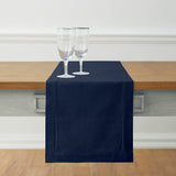 Cotton Linen Hemstitch Table Runner