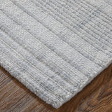 Feizy Highview Modern Stripes - Ivory/Blue Area Rug