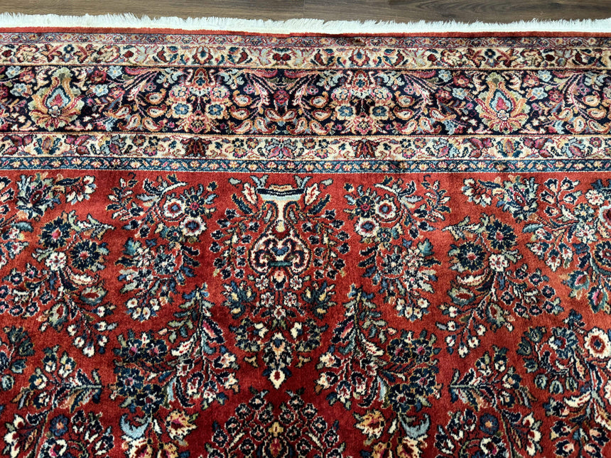 10x18 Karastan Sarouk Rug #785, Wool Large Palace Sized Vintage Karastan Carpet