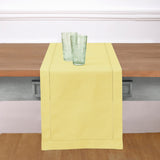 Cotton Linen Hemstitch Table Runner