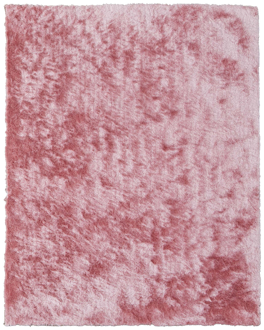 Close-up of a Feizy Indochine Modern Solid Textured Blush Swatch rug. The pink area rug has a soft, plush, textured design. Design-Rectangle-23