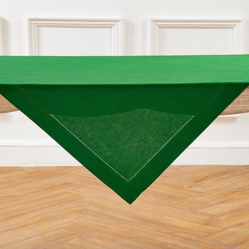 Classic Hemstitch Table Throw