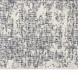 Close-up of Calvin Klein CK970 Vapor Ivory Black rug. Modern design with black grid pattern on an ivory background.