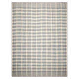 LoomBloom Plaid  Multi Sizes Ivory Hand Woven Flatweave Modern Wool Oriental Area Rug
