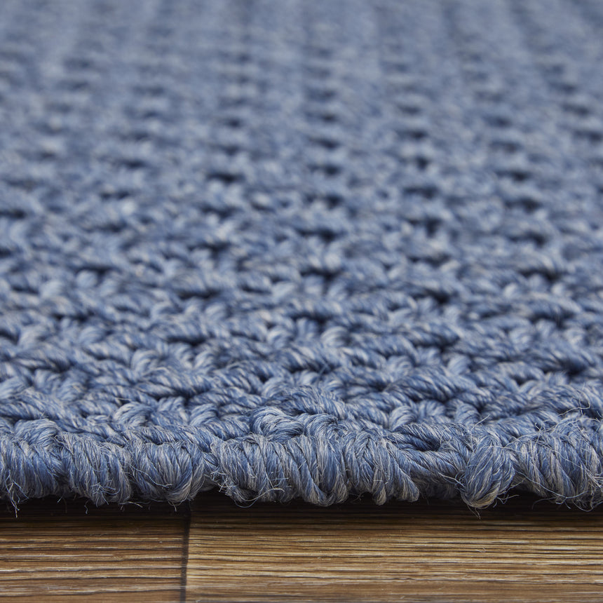 Feizy Tito Modern Solid - Blue Area Rug