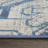 Feizy Foster Transitional Oriental - Blue/Green/Ivory Area Rug - Clearance