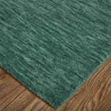 Feizy Luna Modern Solid - Green/White Area Rug