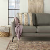 Mina Victory Lifestyle Diamond Stripe Textu Ocean Indoor Throw Pillow - Clearance