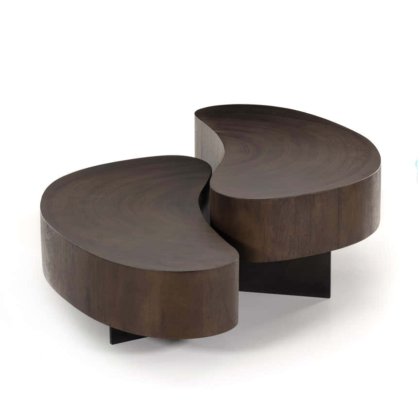 Four Hands Avett Coffee Table Set - Smoked Guanacaste Oyster