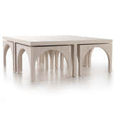 Four Hands Amara Coffee Table - Off White Oak