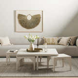 Four Hands Amara Coffee Table - Off White Oak