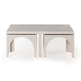 Four Hands Amara Coffee Table - Off White Oak