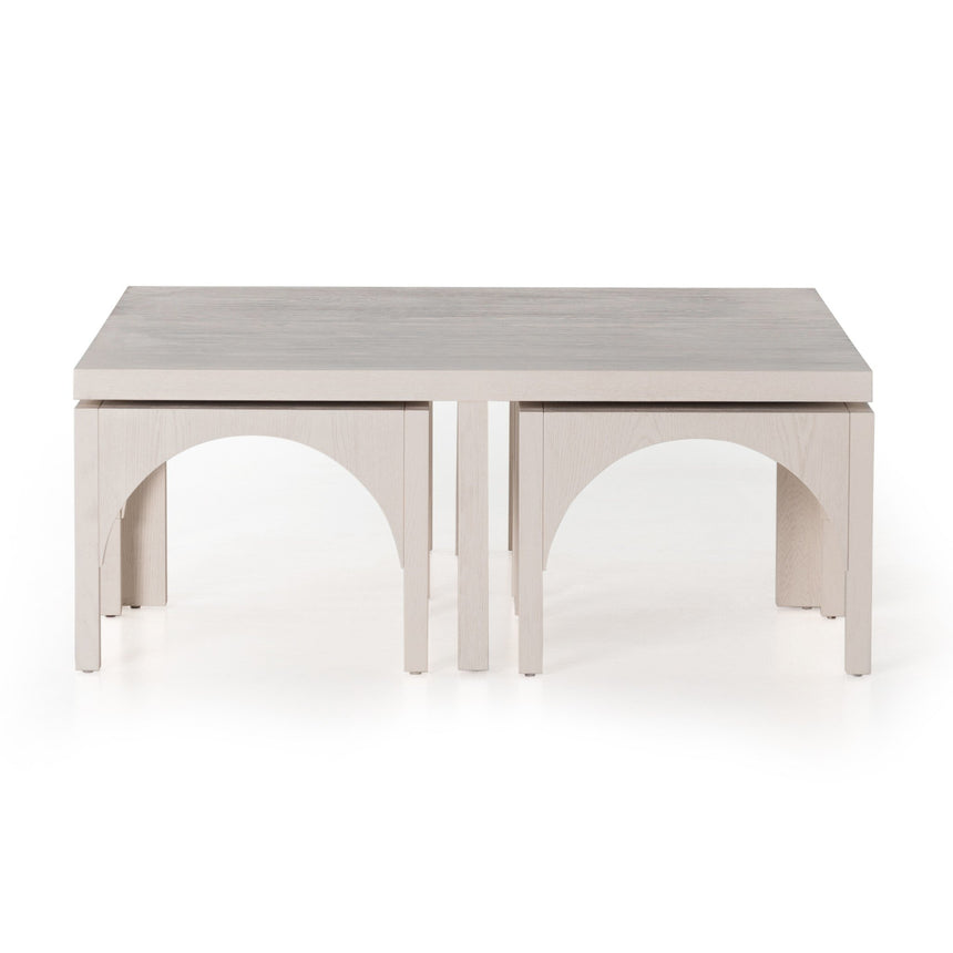 Four Hands Amara Coffee Table - Off White Oak
