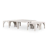 Four Hands Amara Coffee Table - Off White Oak