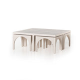 Four Hands Amara Coffee Table - Off White Oak