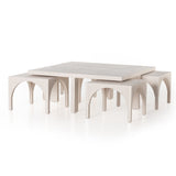 Four Hands Amara Coffee Table - Off White Oak