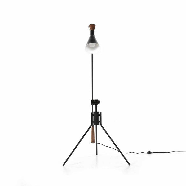 Four Hands Walt Floor Lamp - Powder Coated Black