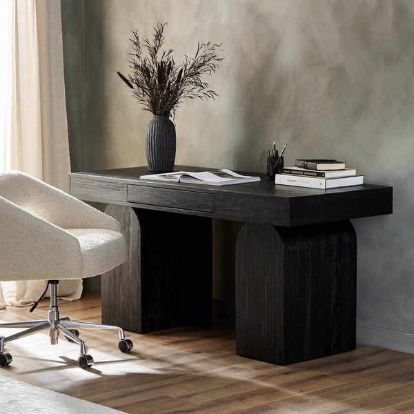 Four Hands Keane Desk - Reclaimed Black Elm